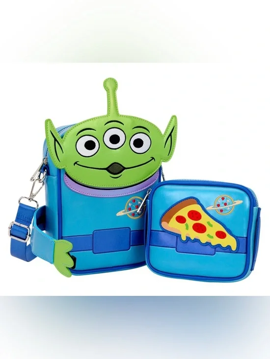 NWT Loungefly Toy Story 30th Anniversary Aliens Crossbuddies Crossbody Bag - Picture 3 of 16